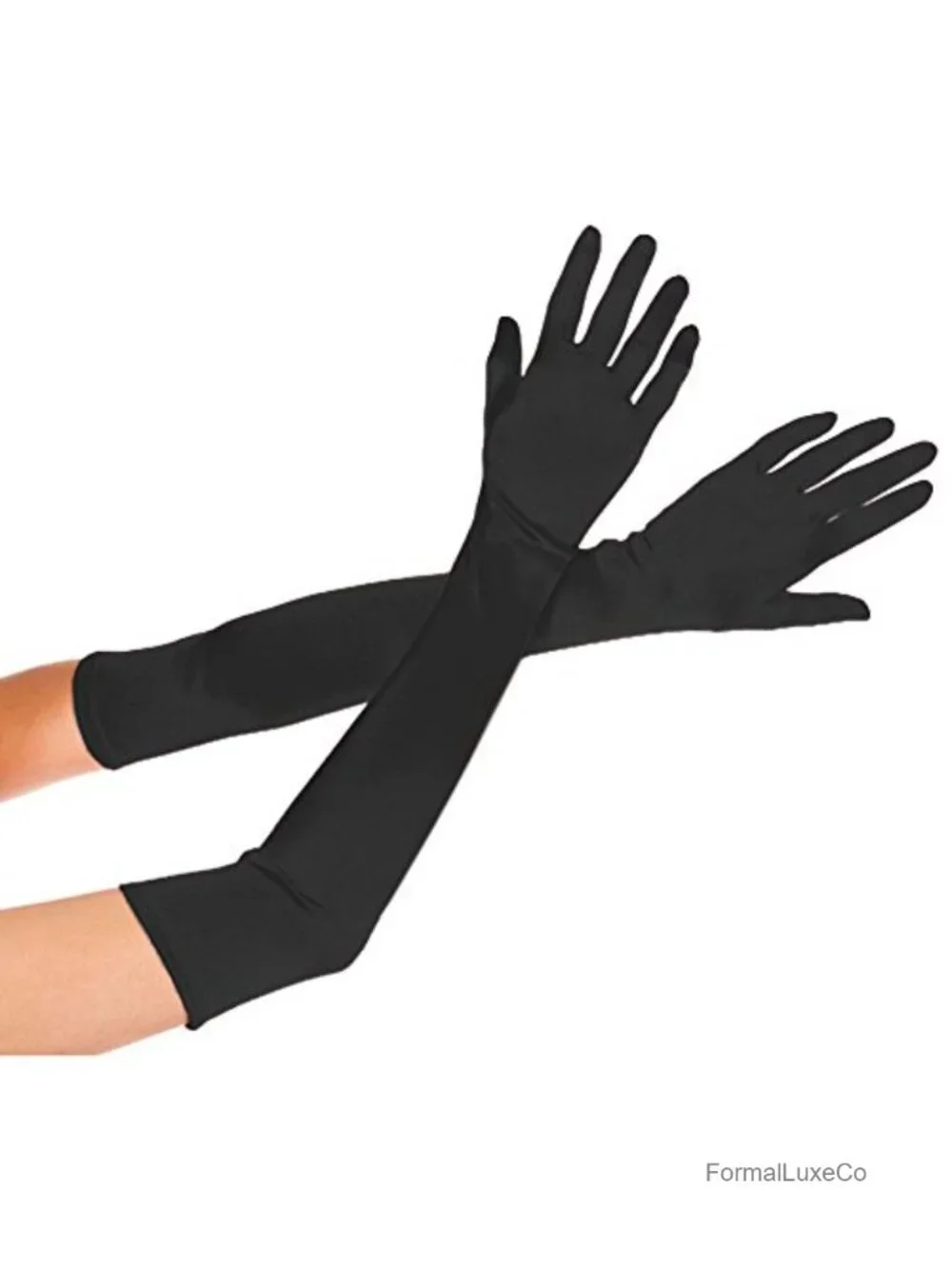 Satin Long Gloves for Women Opera Length Formal Gloves
